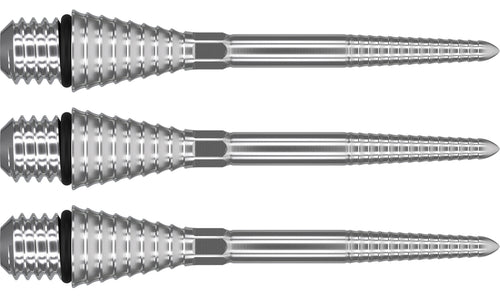 Target Titanium Grooved - SP Conversion Darts Points - Silver - 26mm 30mm