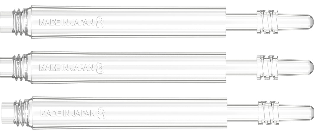 Target 8 Flights - Clear - Spin Shafts