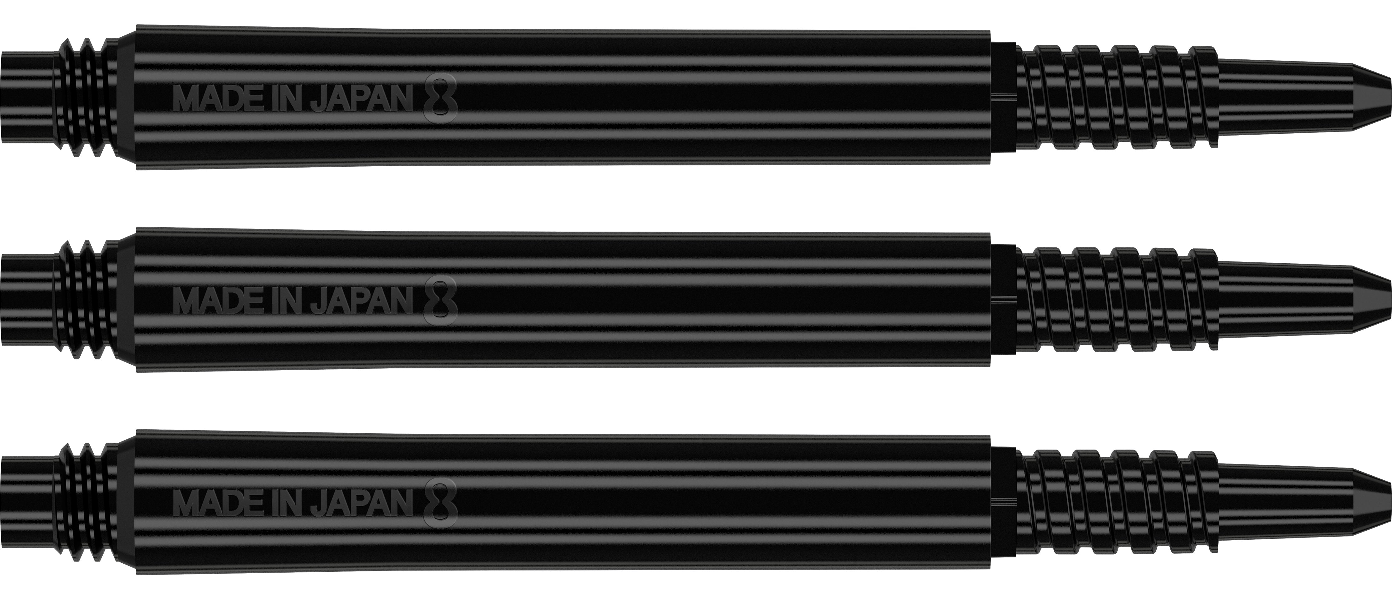 Target 8 Flights - Black - Fixed Shafts