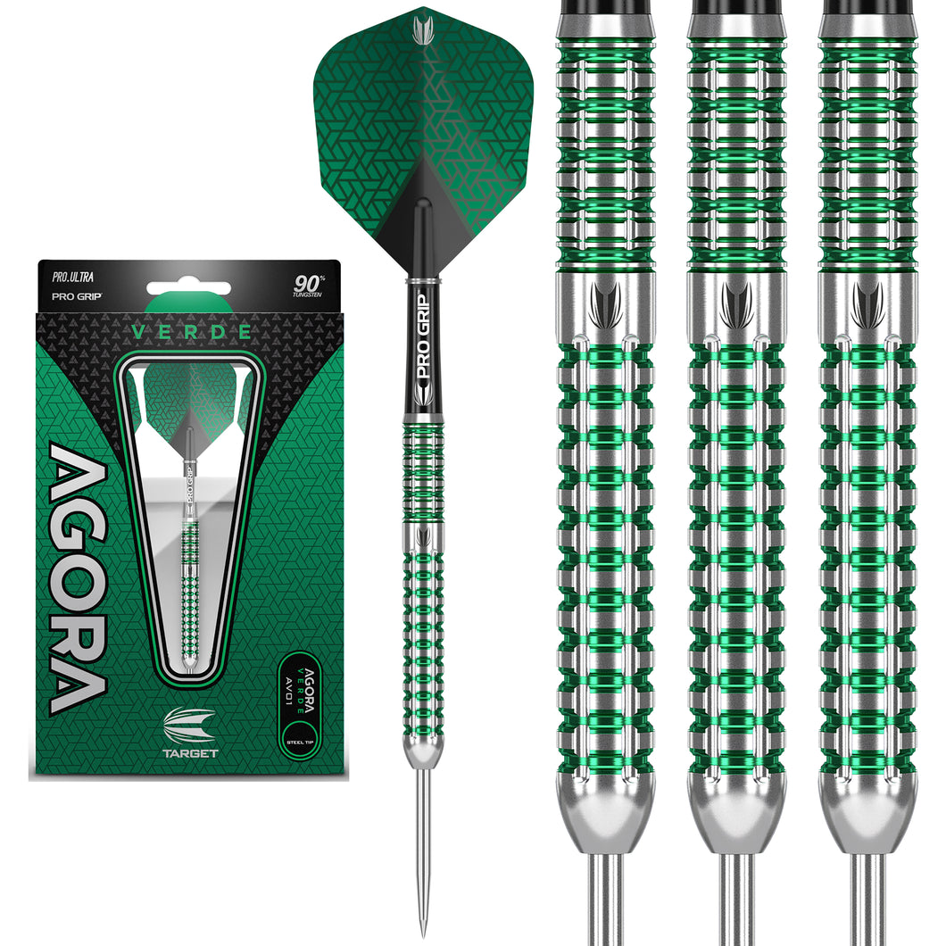 Target Agora Verde AV01 90% Tungsten Darts - 22g 24g