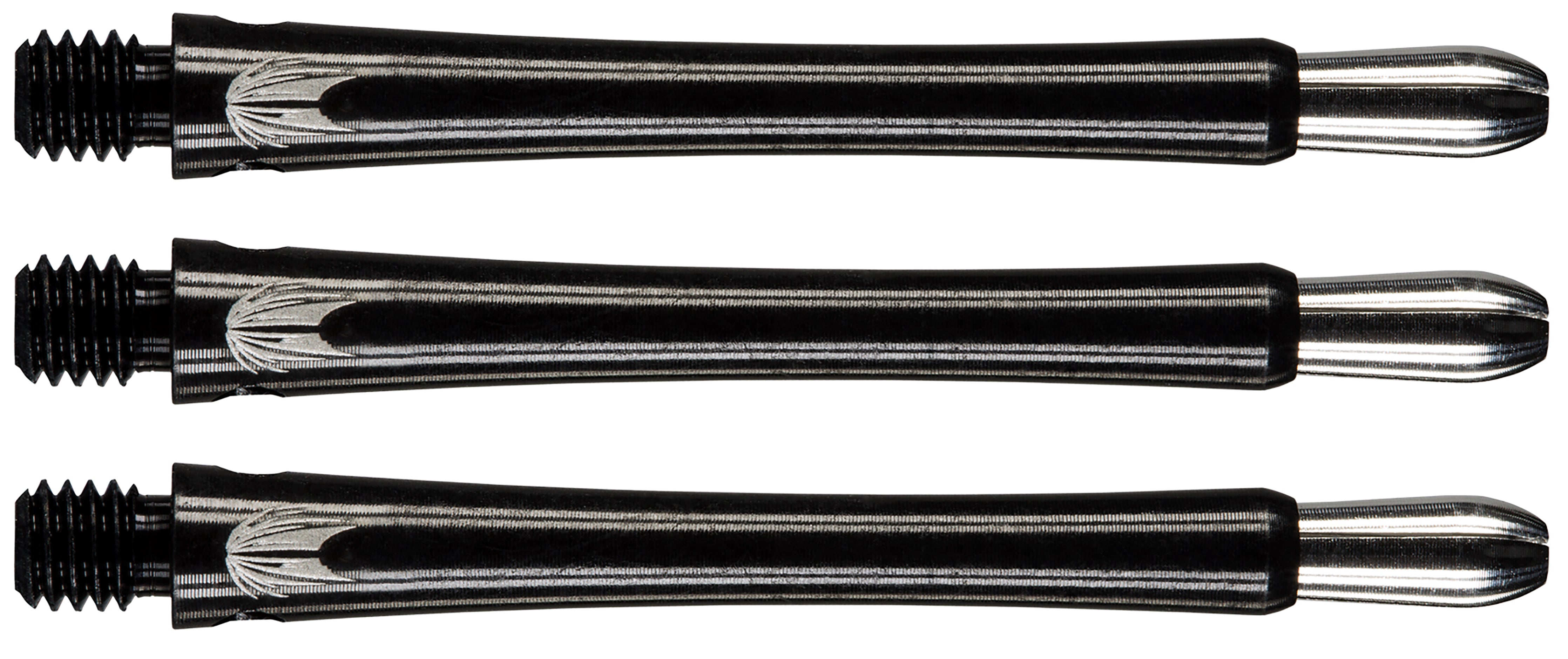 Target Grip Style Aluminium Shafts With Replaceable Tops - Black