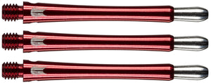 Target Grip Style Aluminium Shafts With Replaceable Tops - Red
