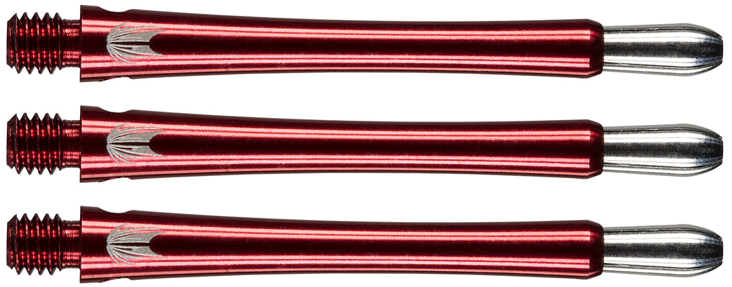 Target Grip Style Aluminium Shafts With Replaceable Tops - Red