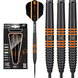 Target RVB 80 Black Tungsten Darts - 22g 24g 26g