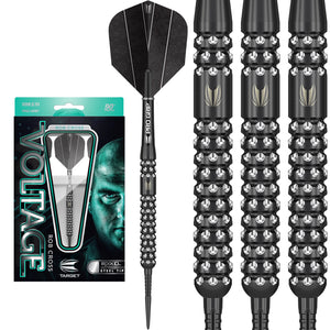 Target Rob 'Voltage' Cross Black Pixel - 90% Tungsten Darts - 21g 23g 25g