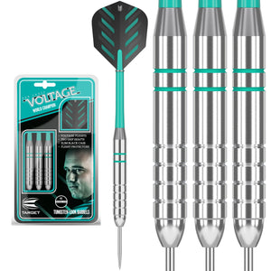 Target Rob Cross Silver Voltage Tungsten Look Steel Tip Dart - 24g