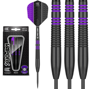 Target Vapor-8 Black Purple 80% Tungsten Darts 21g 23g