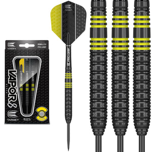 Target Vapor-8 Black Yellow 80% Tungsten Darts 22g 24g