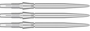 Target Swiss Storm - Smooth Dart Points - Silver 26mm 30mm