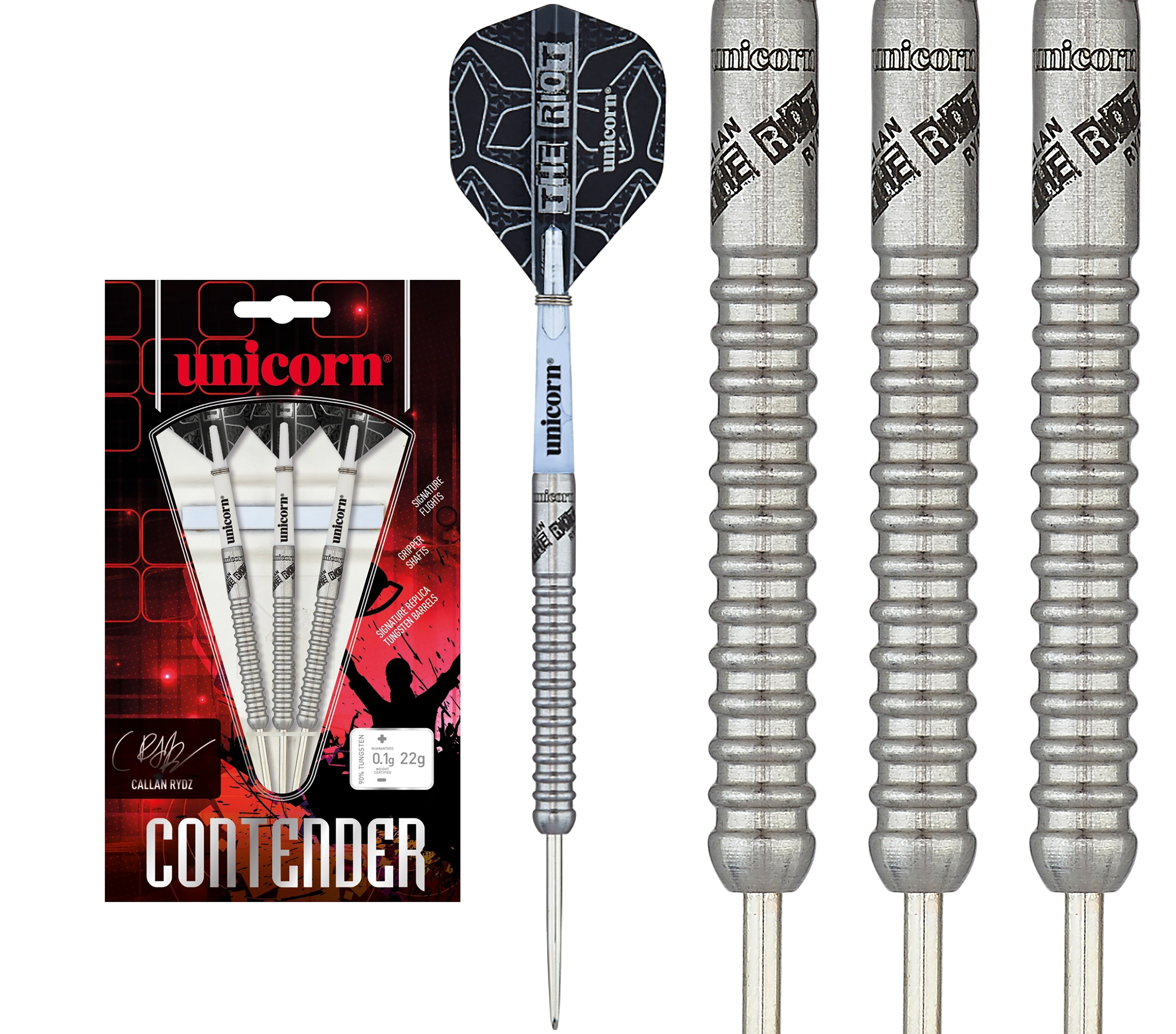 Unicorn Callan Rydz - The Riot - Global - 90% Tungsten Darts - 22g