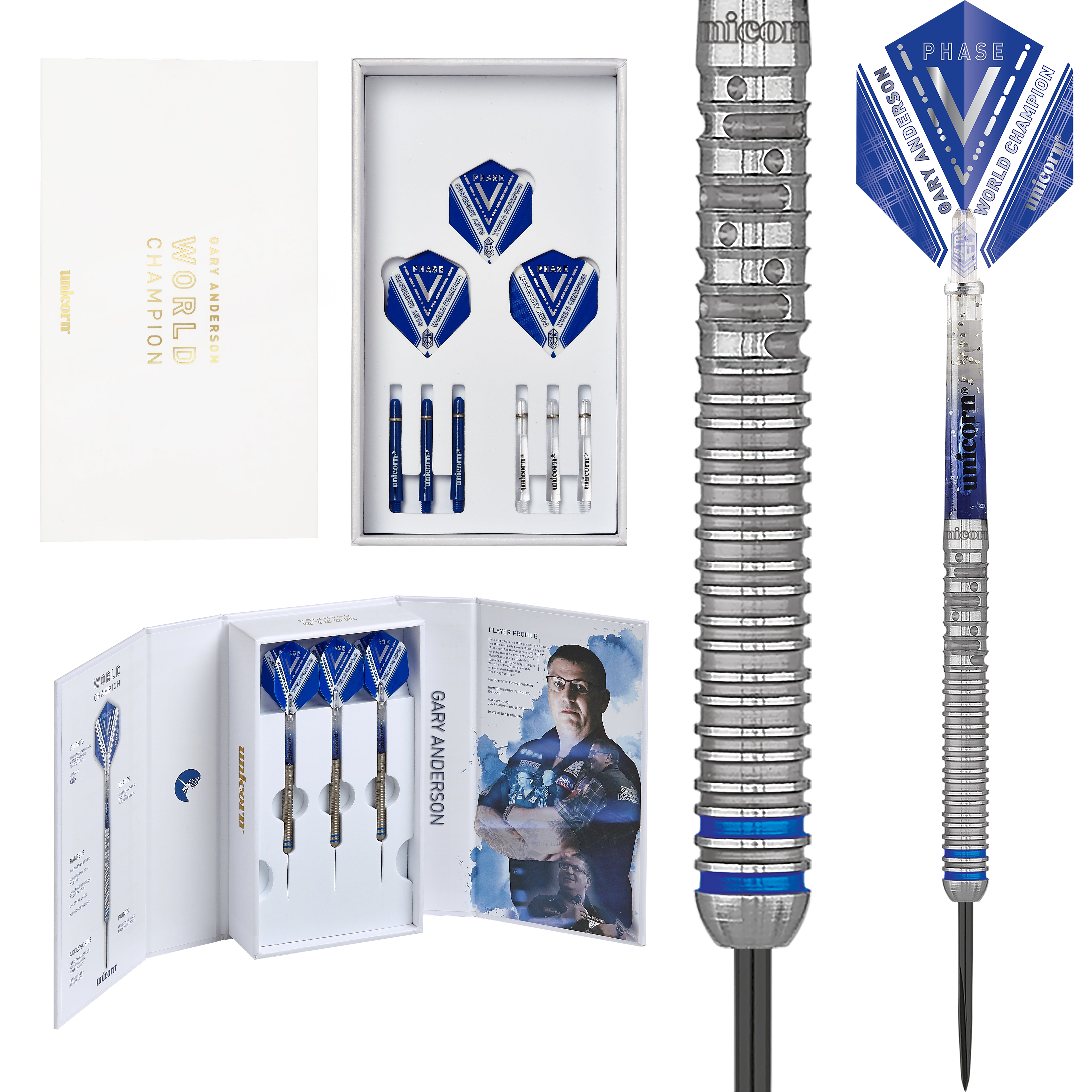 Unicorn Gary Anderson - World Champion Phase 5 - 90% Tungsten - 21g -