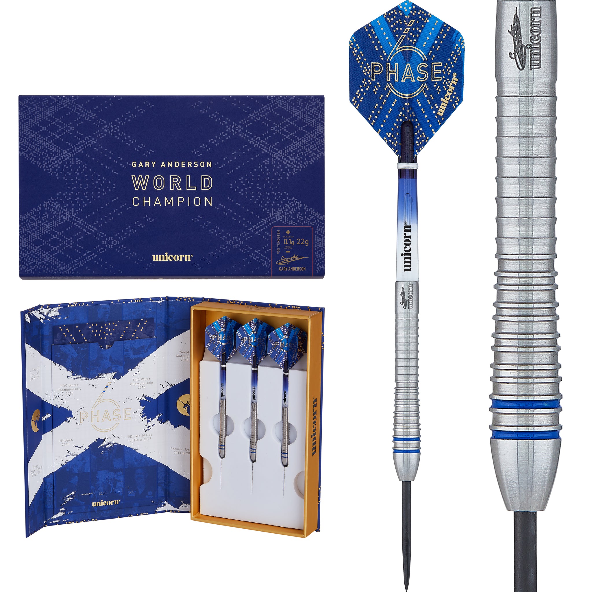Unicorn Darts Gary Anderson Silver Steel Tip Darts – Premier Darts