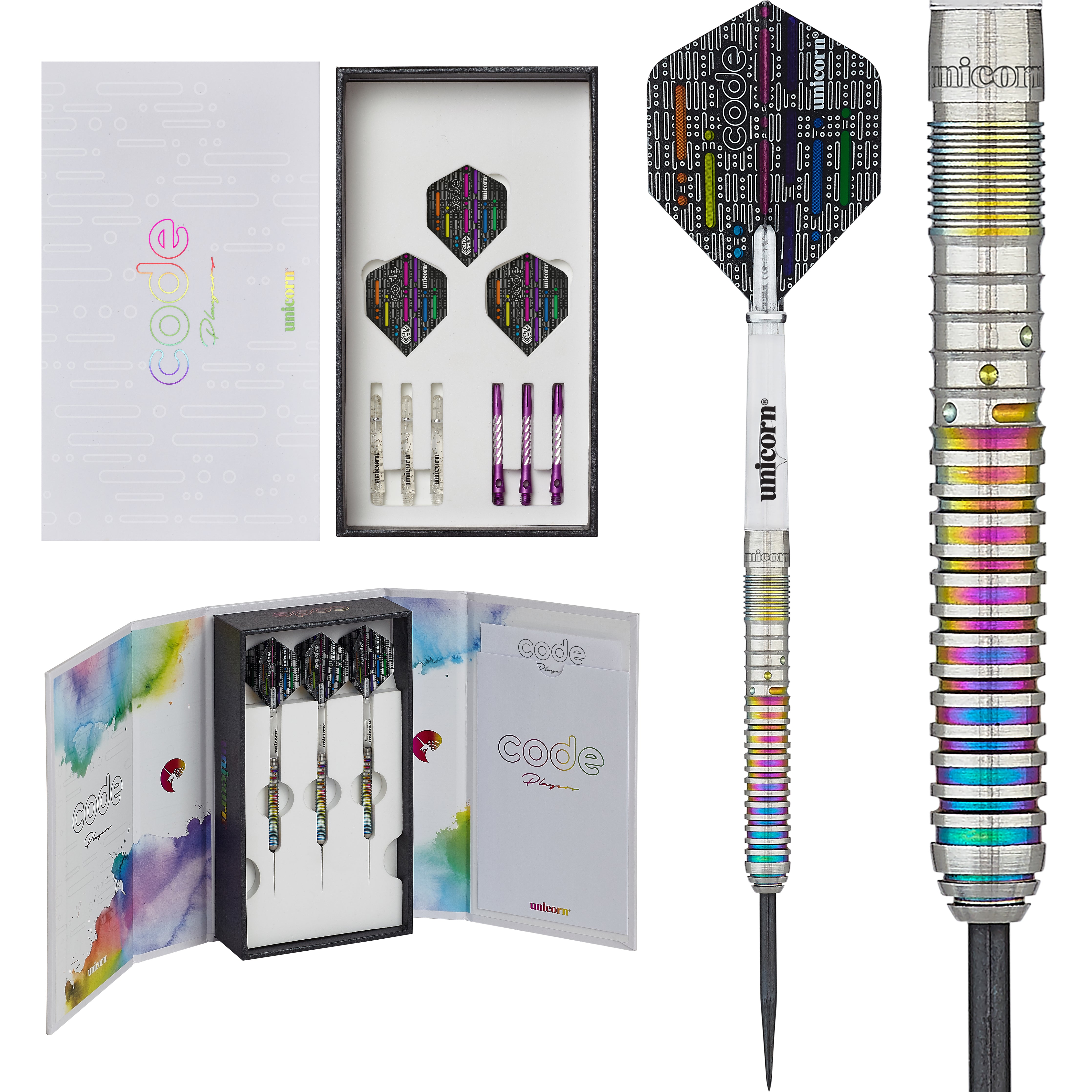 Unicorn Ian White - Code - DNA - 90% Tungsten Darts - 21g 23g