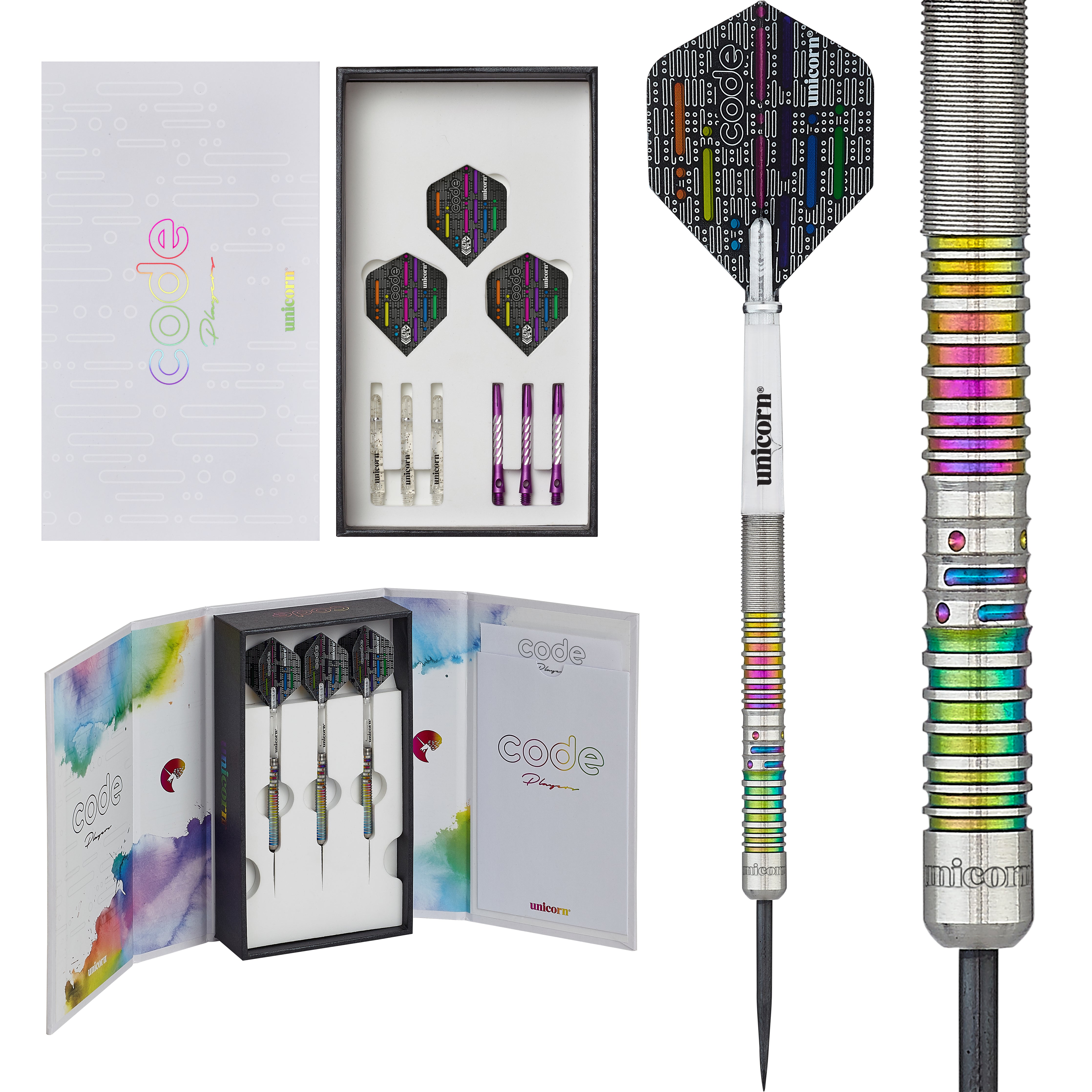 Unicorn James Wade - Code - DNA - 90% Tungsten Darts - 20g 22g