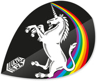 Unicorn Rainbow - Black - Ultrafly.100 - Xtra - Dart Flights