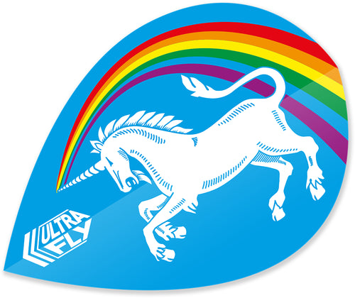 Unicorn Rainbow - Blue - Ultrafly.100 - Xtra - Dart Flights