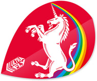 Unicorn Rainbow - Red - Ultrafly.100 - Xtra - Dart Flights