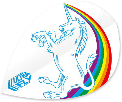 Unicorn Rainbow - White - Ultrafly.100 - Xtra - Dart Flights