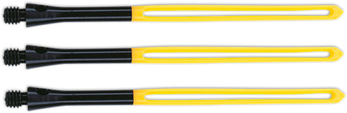 Unicorn Slikstik Aluminium Dart Shafts - Side Loading Stems - Yellow - Phil Taylor