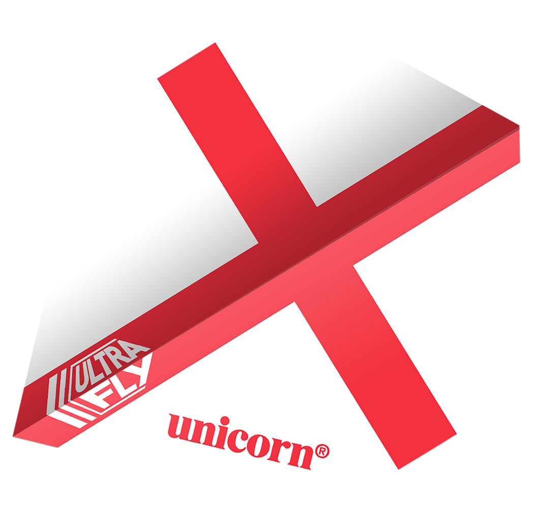 Unicorn Ultrafly Dart Flights - 100 Micron - Plus Std - St George Cross