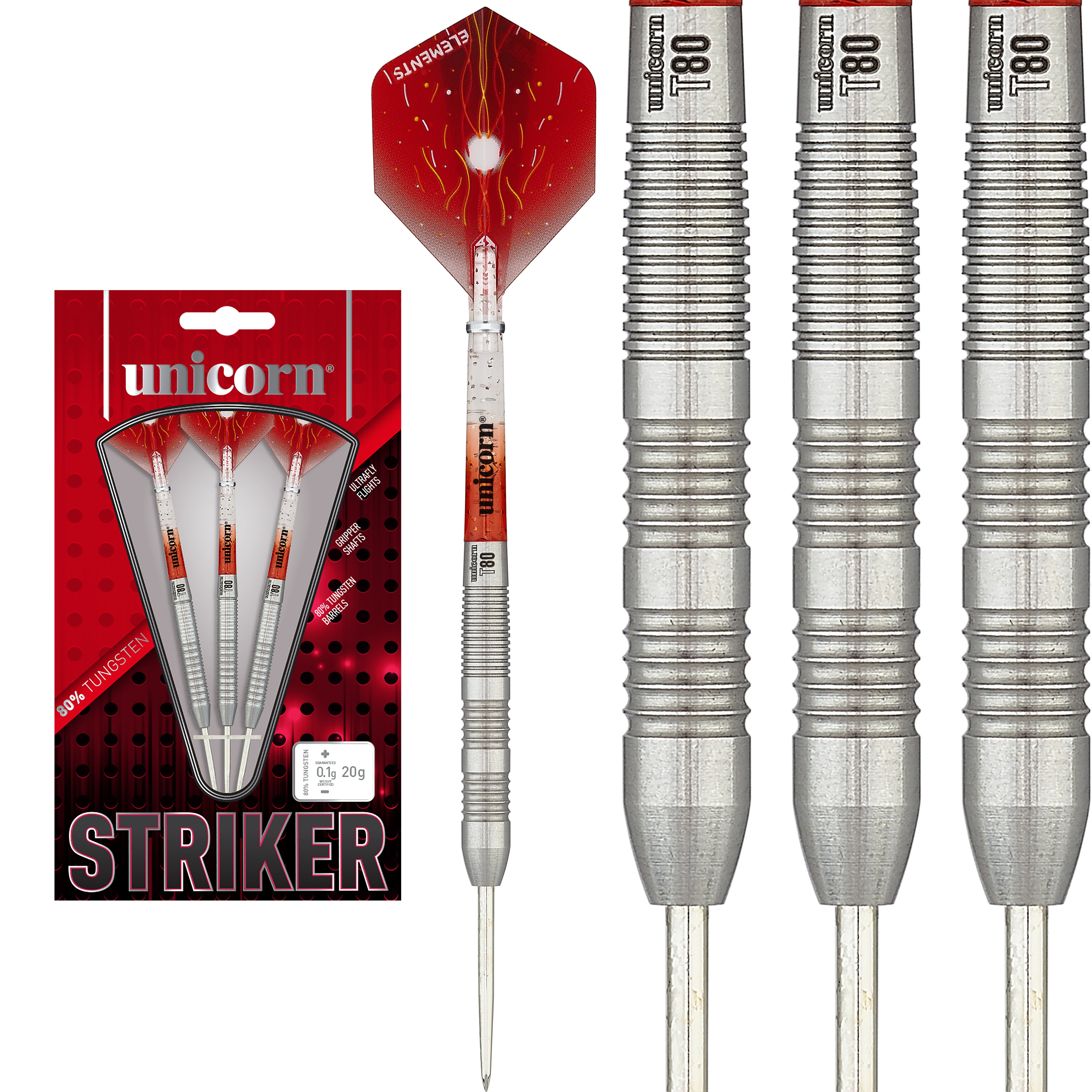 Unicorn Striker - Type 3 - 80% Tungsten Darts - 22g 24g