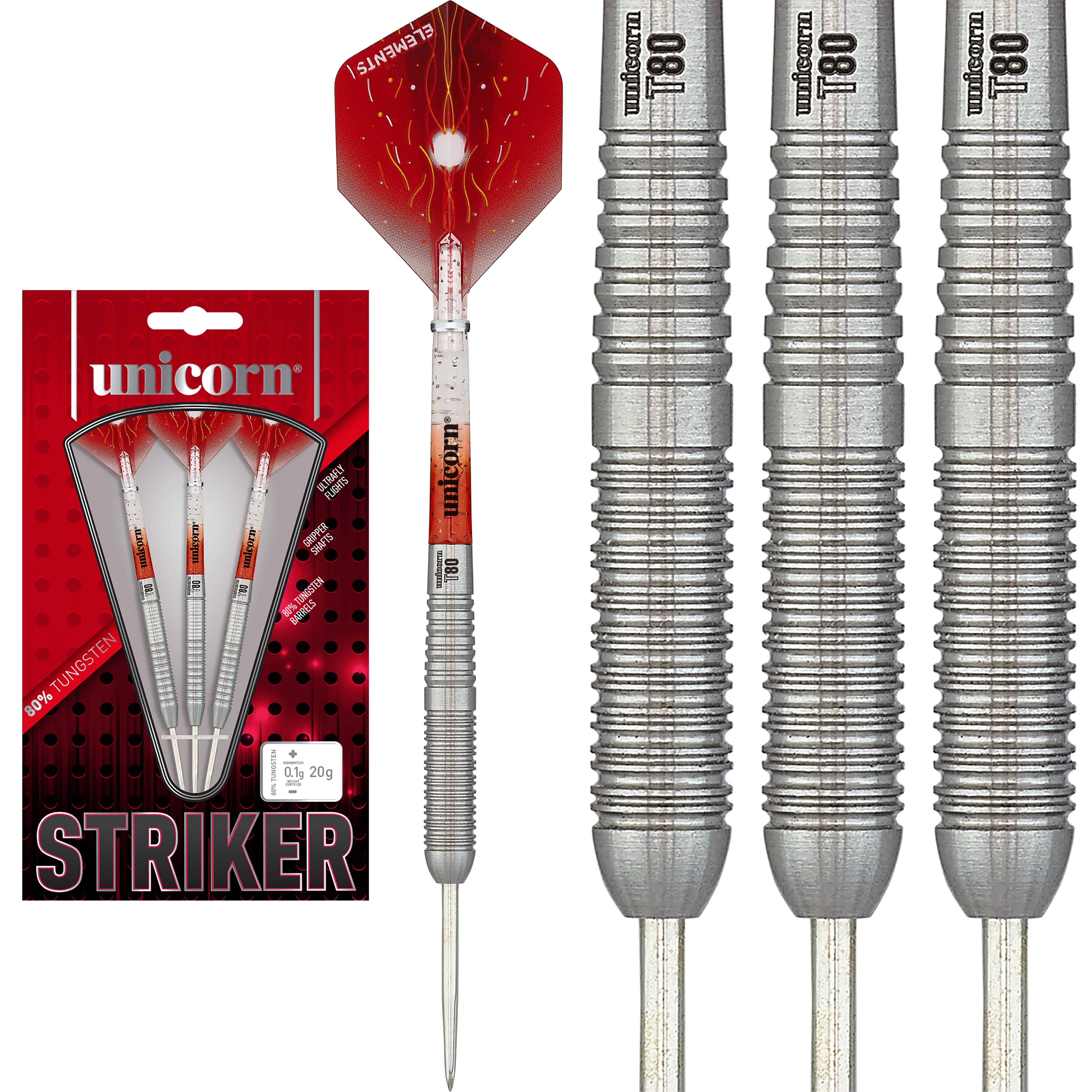 Unicorn Striker - Type 6  - 80% Tungsten Darts - 20g 22g