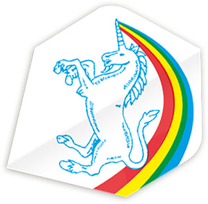 Unicorn Core.75 Rainbow White Big Wing Shape Flights