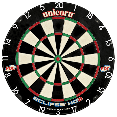 Unicorn Eclipse HD 2 Pro Dartboard - Professional - with UniLock - PDC Circuit - HD2 Pro Edition