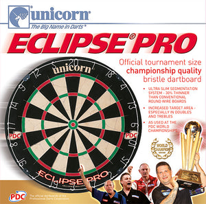 Unicorn Eclipse Pro Dartboard - Professional - PDC Endorsed - Staple Free