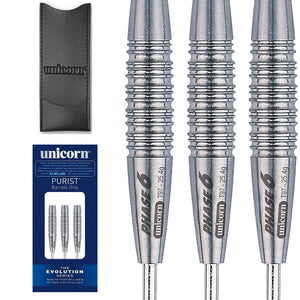 Unicorn EVO Purist Phase 6 Natural 97% Tungsten Darts - 25g