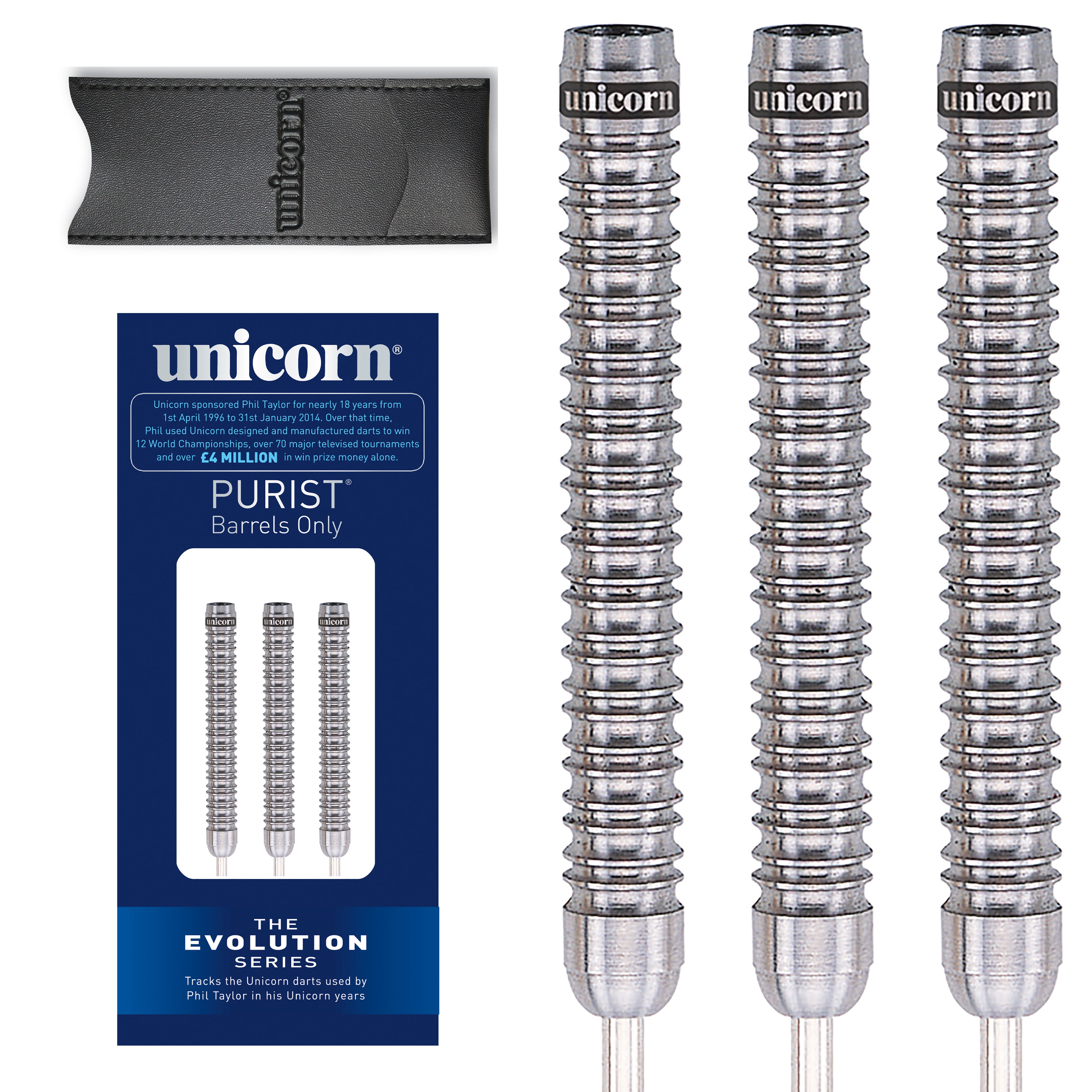 Unicorn EVO Purist Phase 2 90% Tungsten Darts - 24g