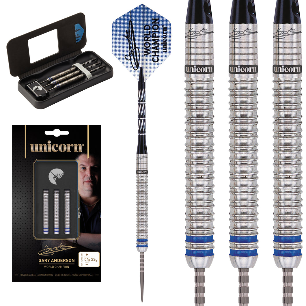 Unicorn Gary Anderson W.C. Phase 4 90% - Fléchettes pointe Acier Unicorn Gary Anderson W.C. Phase 4 90% - Fléchettes pointe Acier