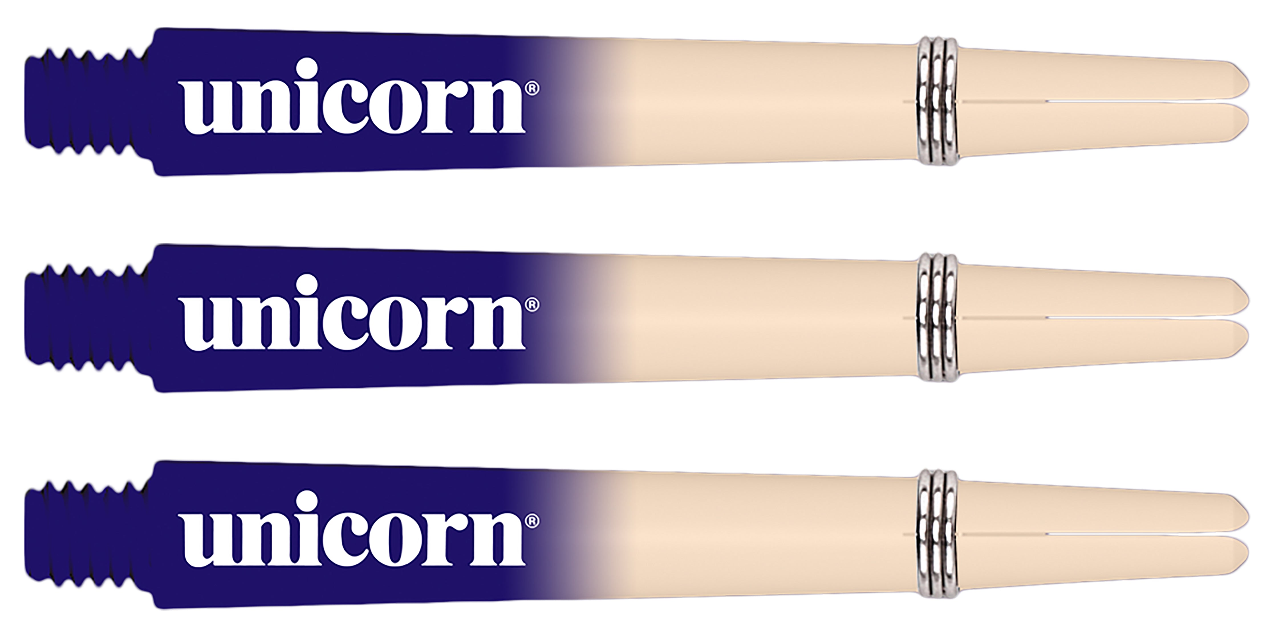 Unicorn Gripper 3 - Cosmos - Two Tone Nylon Dart Shafts with Springs - Aurora