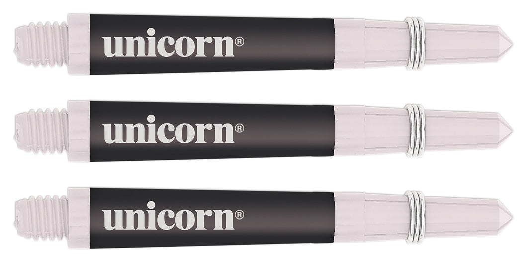 Unicorn Gripper Softflex Dart Shafts - Black / White