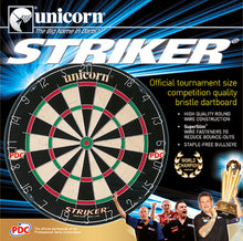 Unicorn Striker Dartboard - Entry Level - Full Size Round Wire Bristle Board - Striker
