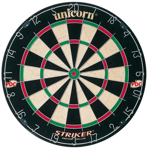 Unicorn Striker Dartboard - Entry Level - Full Size Round Wire Bristle Board - Striker