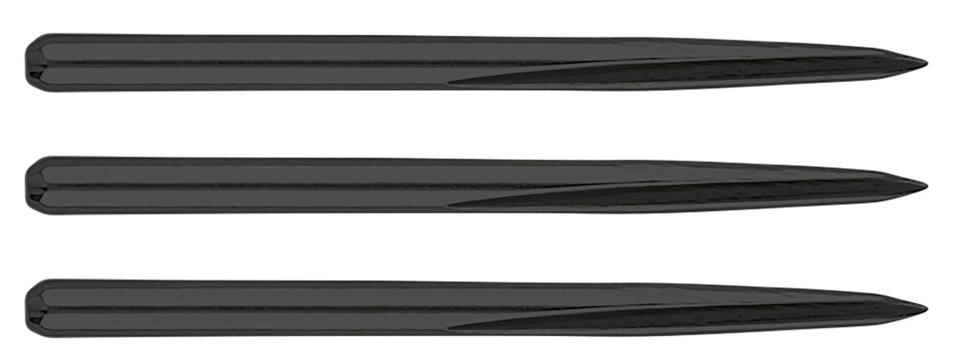 Unicorn Volute - Replacement Dart Points - Plain - Noir - Black - 36mm