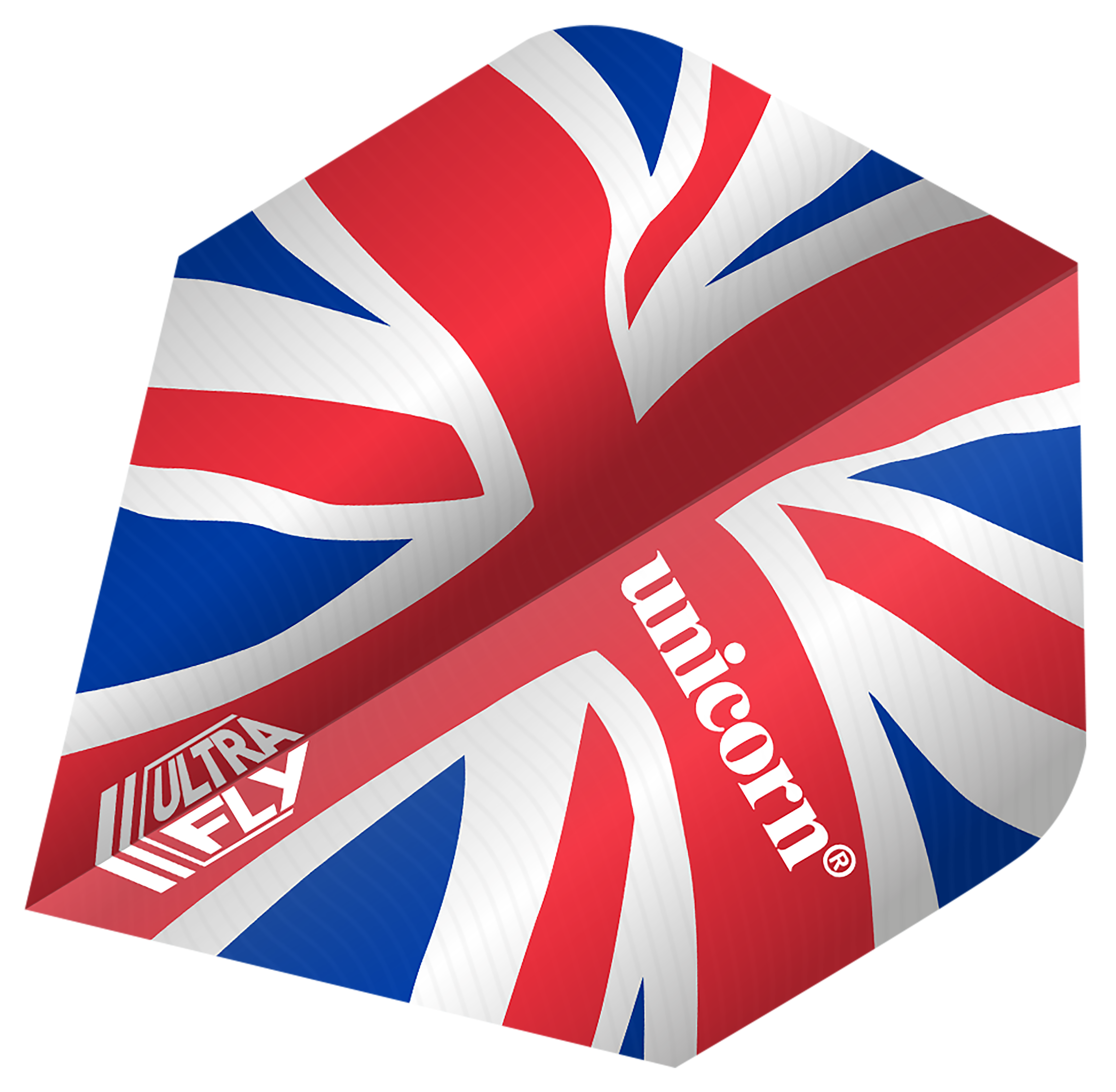 Unicorn Ultrafly Dart Flights - 100 Micron - Plus Std - Union jack - Wavy