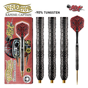 Shot - Warrior Kapene - Steel Tip Dart Set - 90% Tungsten - 22g 23g 24g