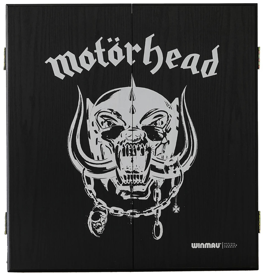 Winmau Wooden Dartboard Cabinet - War Pig - Motorhead