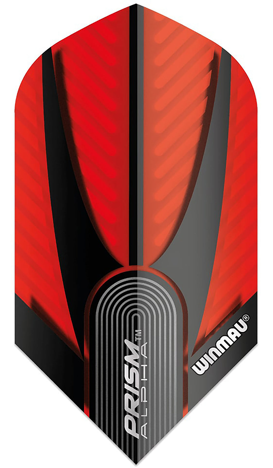 Winmau Prism Alpha Dart Flights - Slim Shape - Red and Black