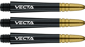 Winmau Vecta Dart Stems - Polycarbonate Base - Aluminium Top - Gold