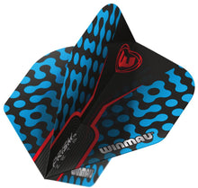 Winmau Prism Zeta - Standard Shape - Black Blue & Red Dart Flights