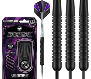 Winmau Apocalypse - Black Coated - Brass Darts - 19g 21g