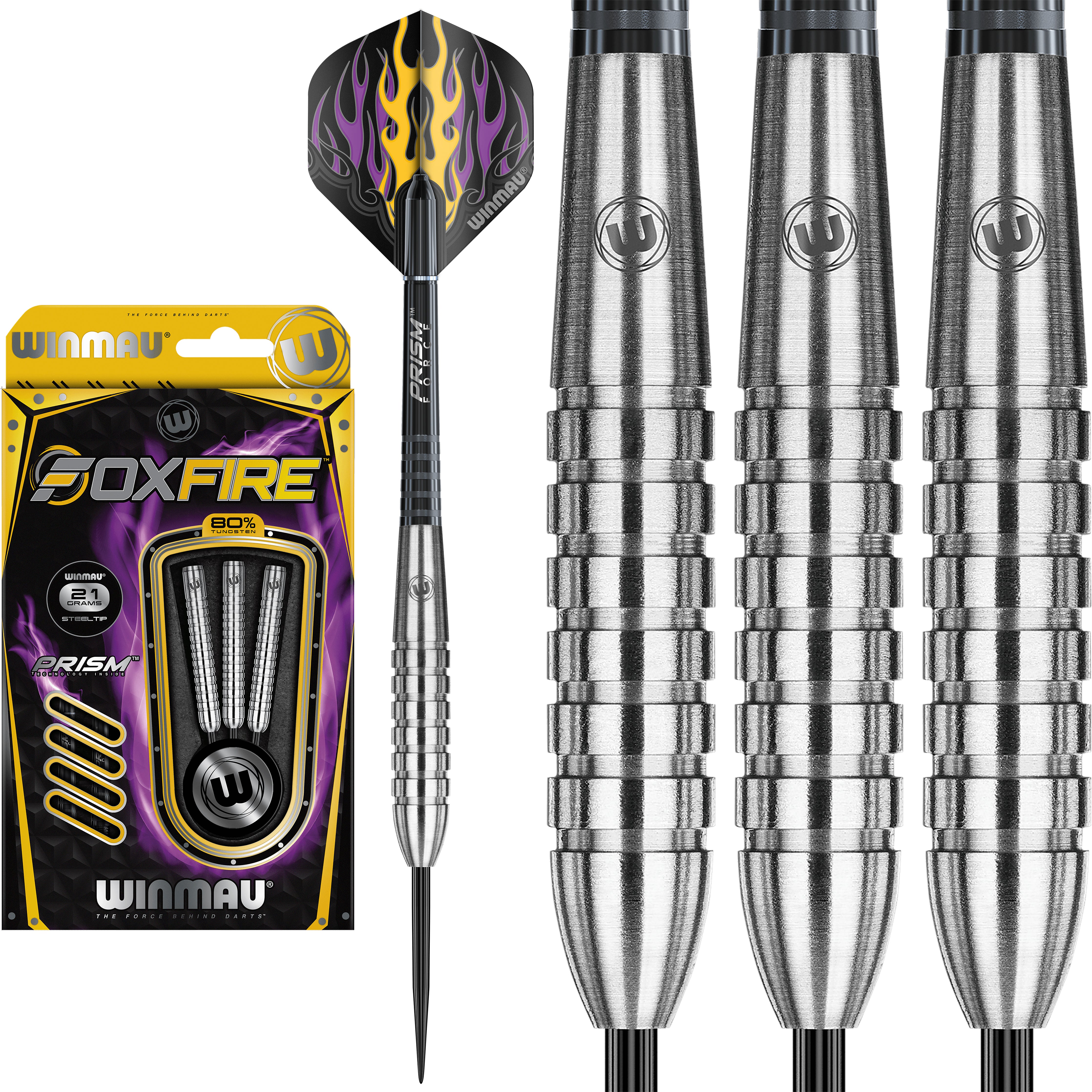 Winmau Foxfire 80% Tungsten Darts - 24g 26g 28g
