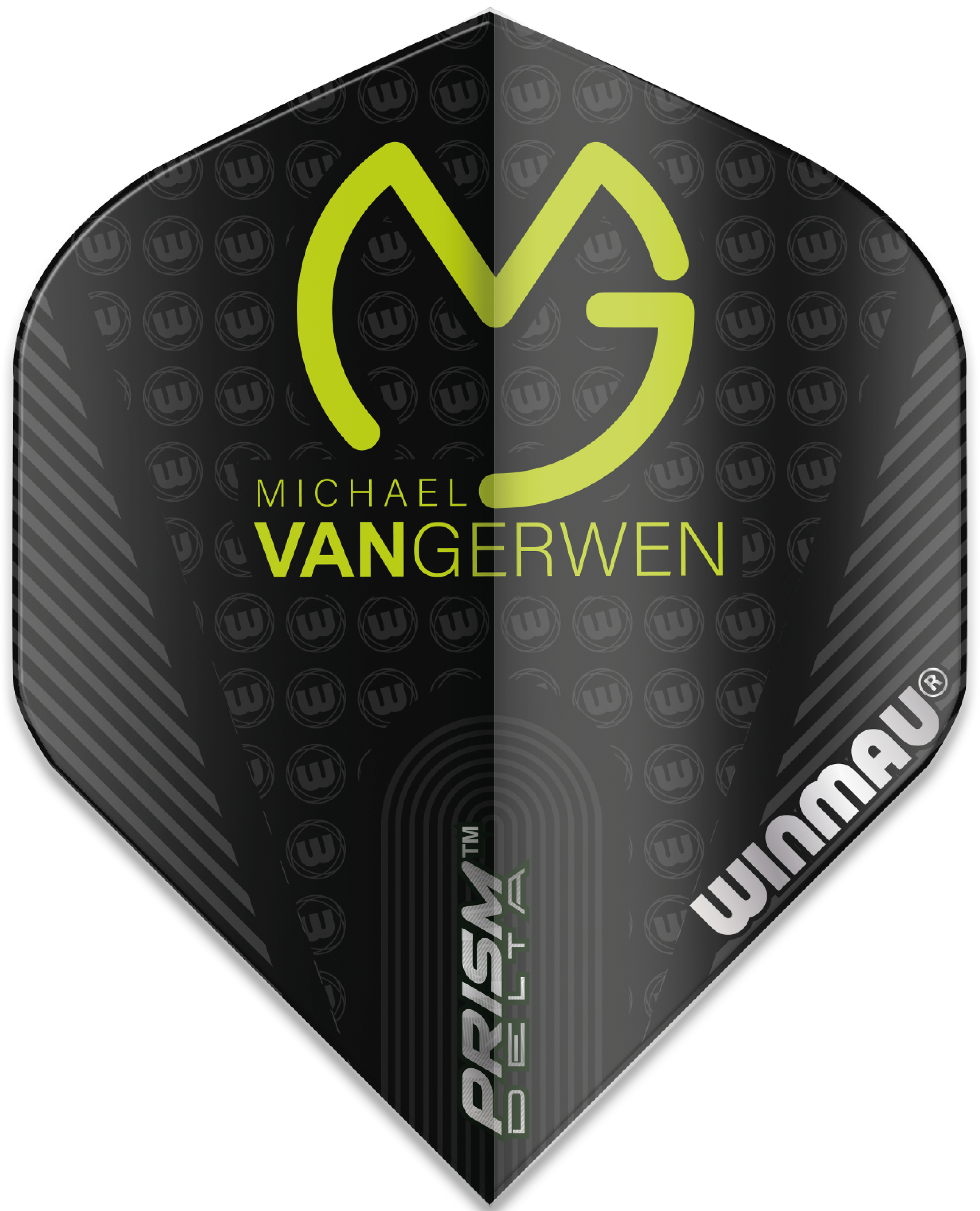 Winmau - Prism Delta - 100 Micron - Standard - Michael van Gerwen - MvG - Black