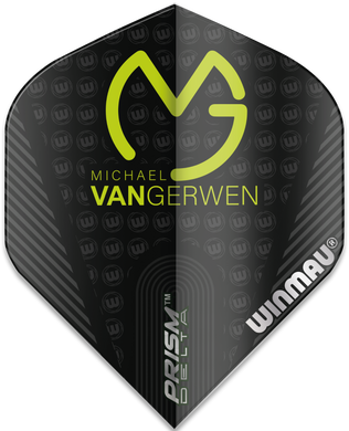 Winmau - Prism Delta - 100 Micron - Standard - Michael van Gerwen - MvG - Black