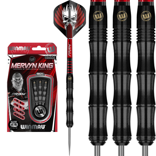 Winmau Mervyn King Onyx 90% Tungsten Darts - 22g 24g