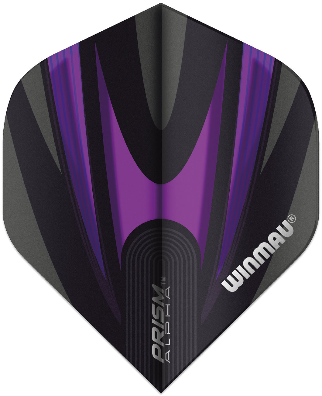 Winmau Prism Alpha Flights - Standard Shape - Black & Purple