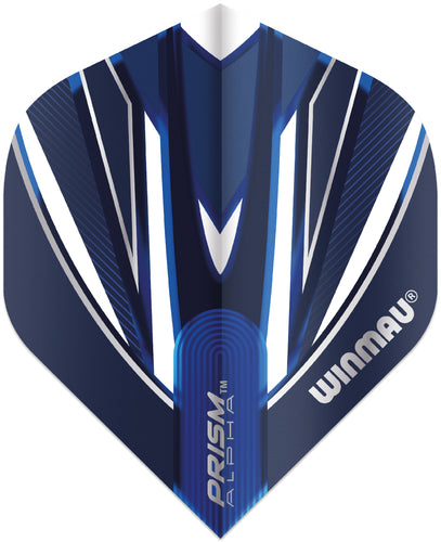 Winmau Prism Alpha Flights - Standard Shape - Blue & White